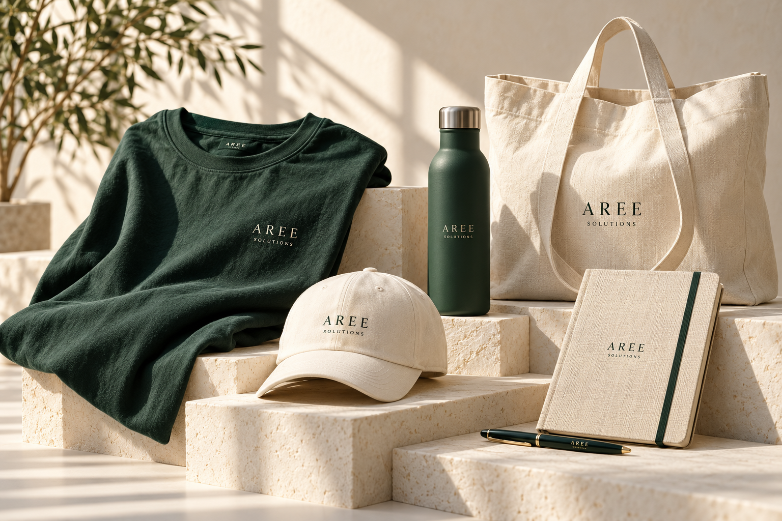 Aree merchandise collection styled together